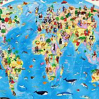Карта мира настенная Геодом Страны и народы мира