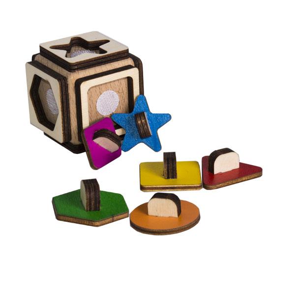 Развивающая игрушка Агамс Я-Кубик геометрия - фото 3 - id-p168157540
