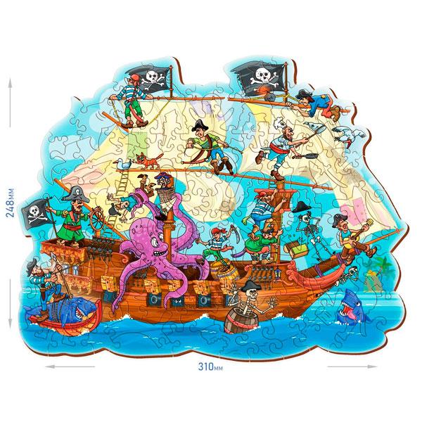 Фигурный пазл Нескучные игры Пиратский корабль - фото 4 - id-p168157563