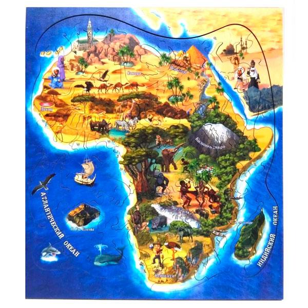 Фигурный пазл Нескучные игры Африка - фото 2 - id-p168157569