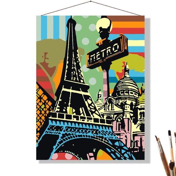 Картина по номерам Selfica Город Париж - фото 1 - id-p168157944