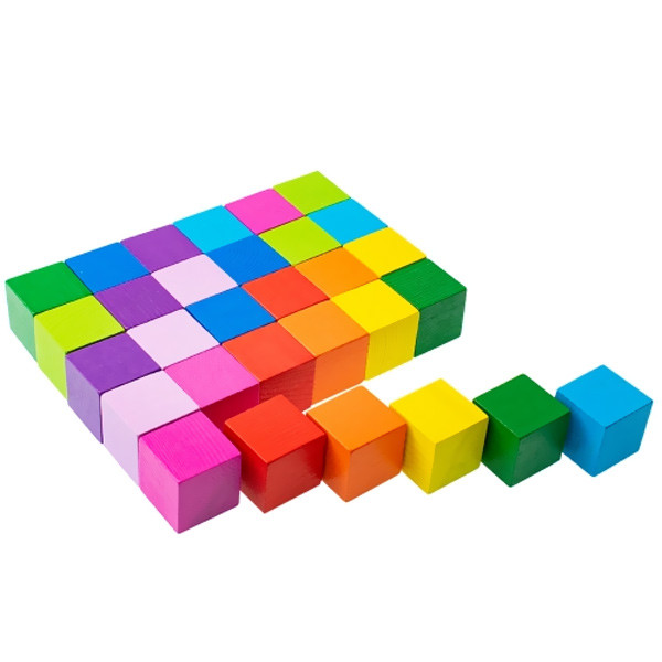 Развивающая игрушка Томик Кубики Цветные 30 штук - фото 1 - id-p168158002