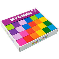 Развивающая игрушка Томик Кубики Цветные 30 штук