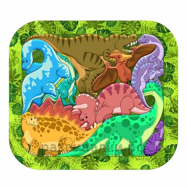 Пазл головоломка Нескучные игры Динозавры - фото 1 - id-p168159466