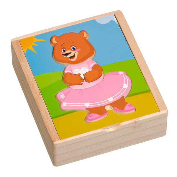 Пазл Мир деревянных игрушек Медвежонок Катя - фото 4 - id-p168160582