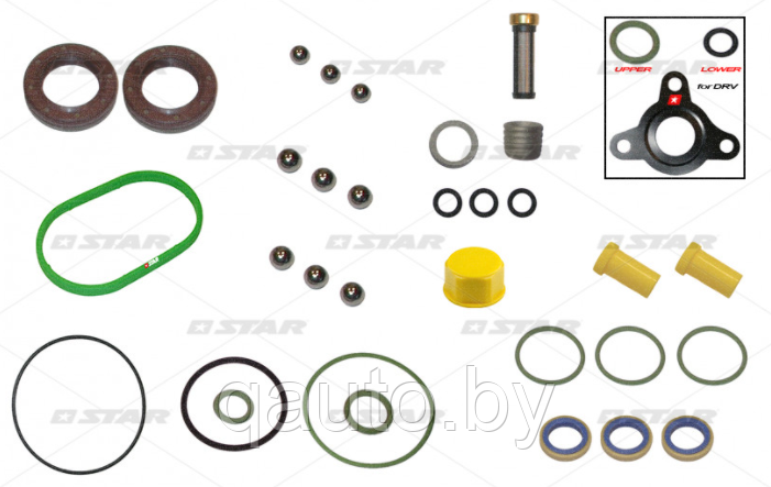 РЕМКОМПЛЕКТ НАСОСА BOSCH C/RAIL-CP1H 0445010139=0445010196 STAR 60.096/37 - фото 3 - id-p159082396