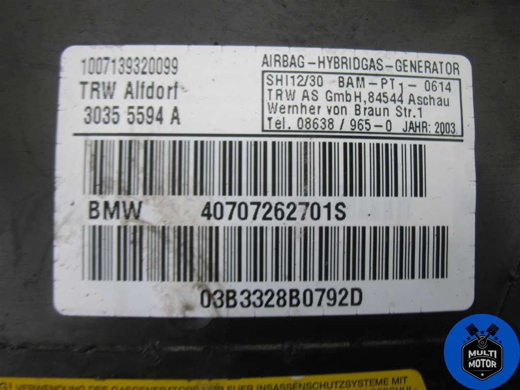 Подушка безопасности боковая (в дверь) BMW X5 (E53 ) (2000-2006) 4.4 i N62 B44 - 320 Лс 2005 г. - фото 2 - id-p168192269