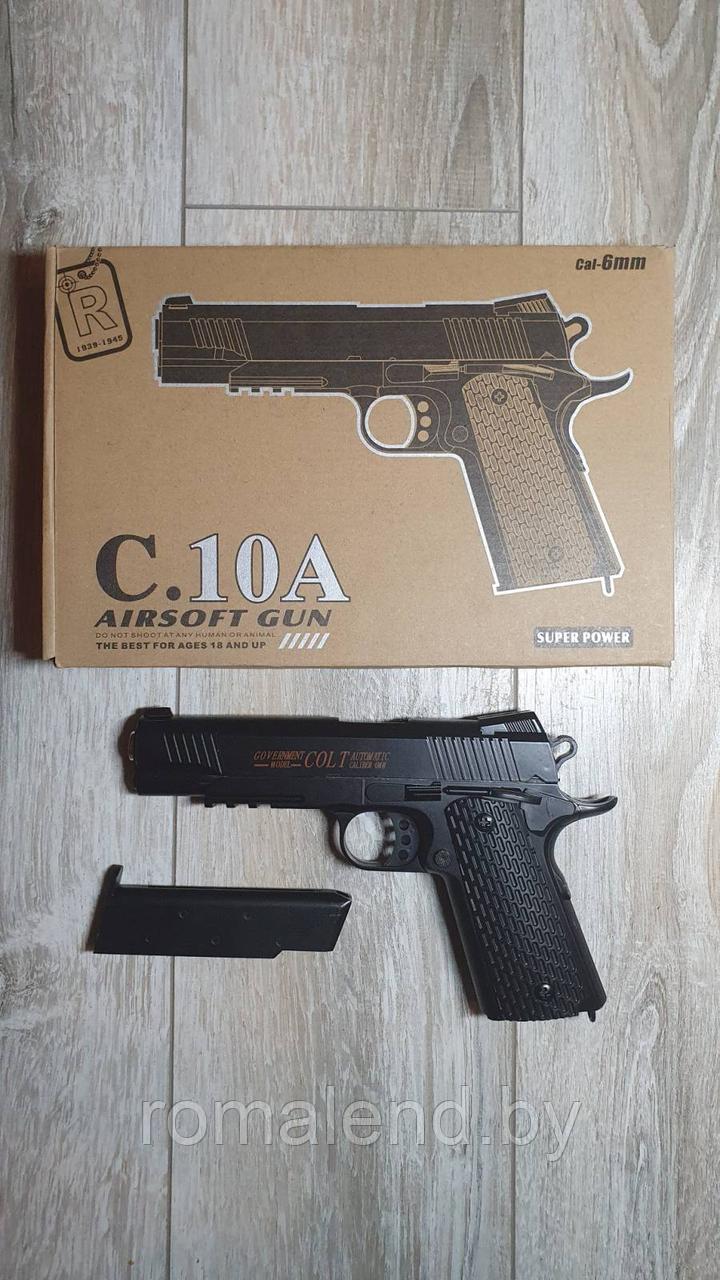 Пистолет детский COLT AIRSOFT GUN C.10A - фото 6 - id-p168207815