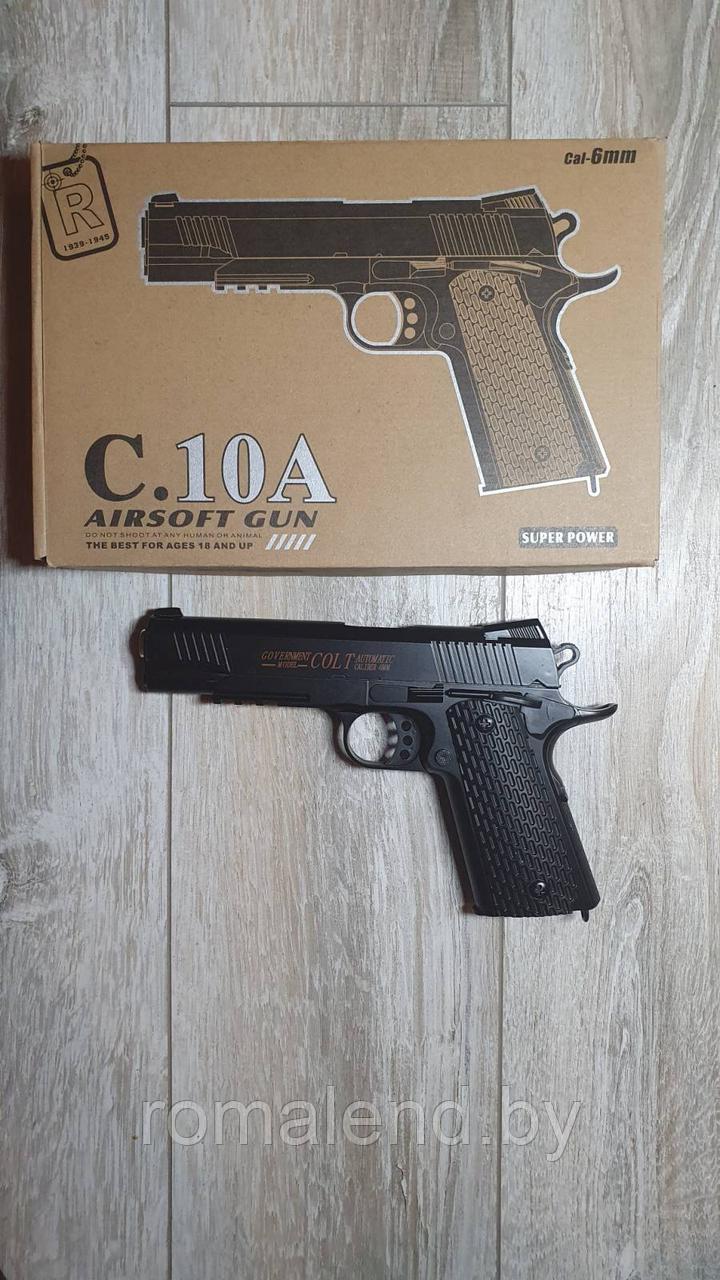 Пистолет детский COLT AIRSOFT GUN C.10A - фото 4 - id-p168207815