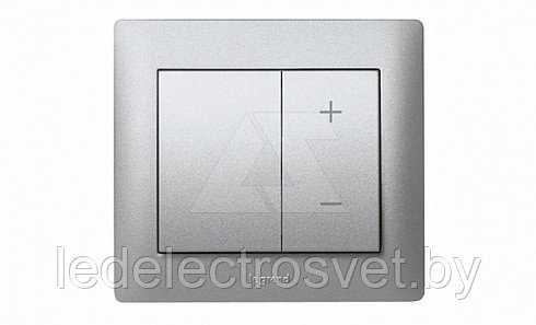 Galea Life - Обрамление для светорегулятора с блокировкой, Aluminium - фото 1 - id-p167989461