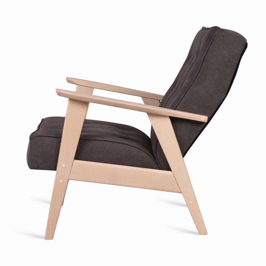 Кресло РЕТРО (беленый дуб / 05 - коричневый) - фото 2 - id-p168228942