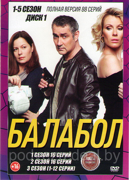 Балабол (Одинокий волк Саня ) 5в1 (5 сезонов, 88 серий) (2 DVD)