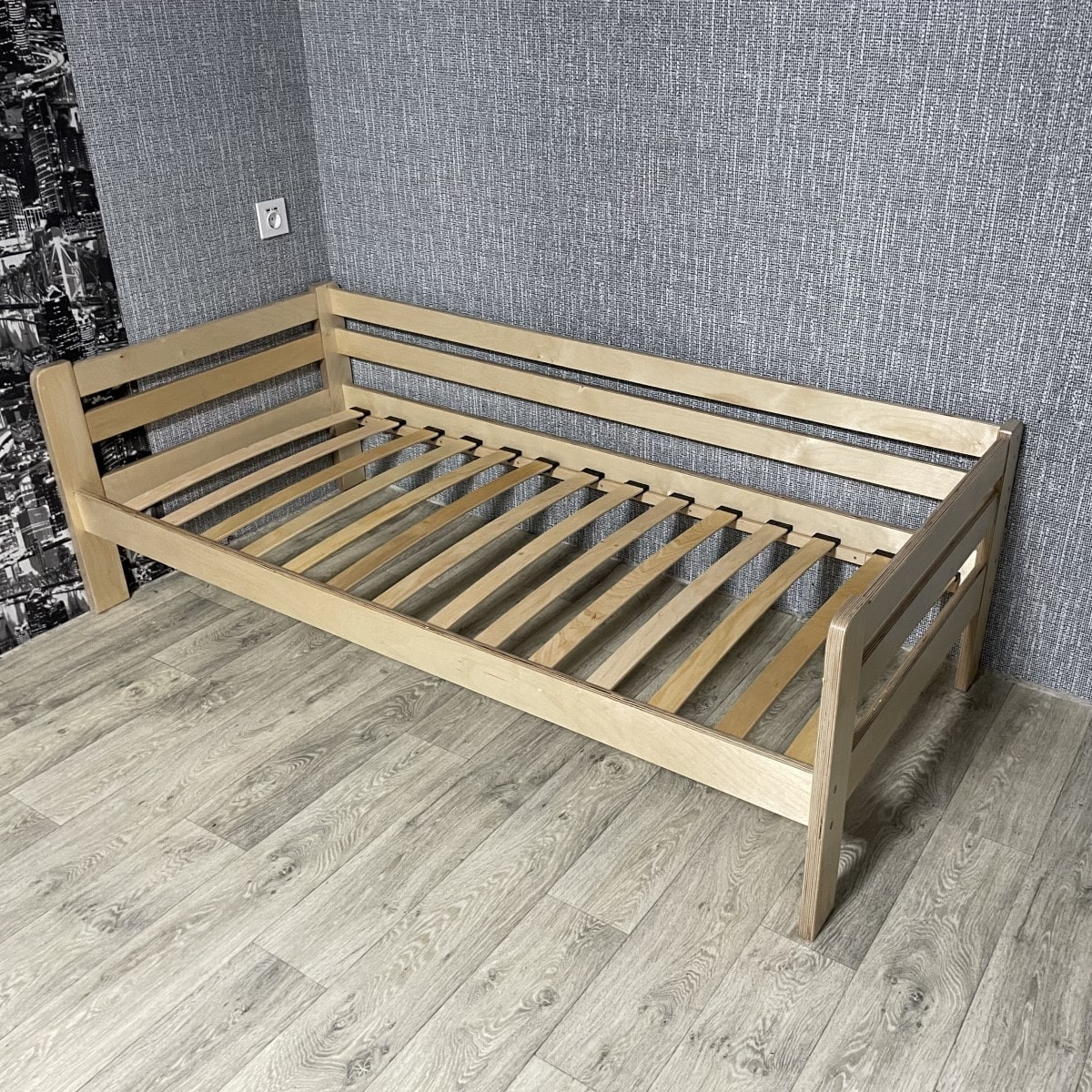 Кровать Ecodrev Классик без бортика и ящиков (белая) - фото 5 - id-p168235242