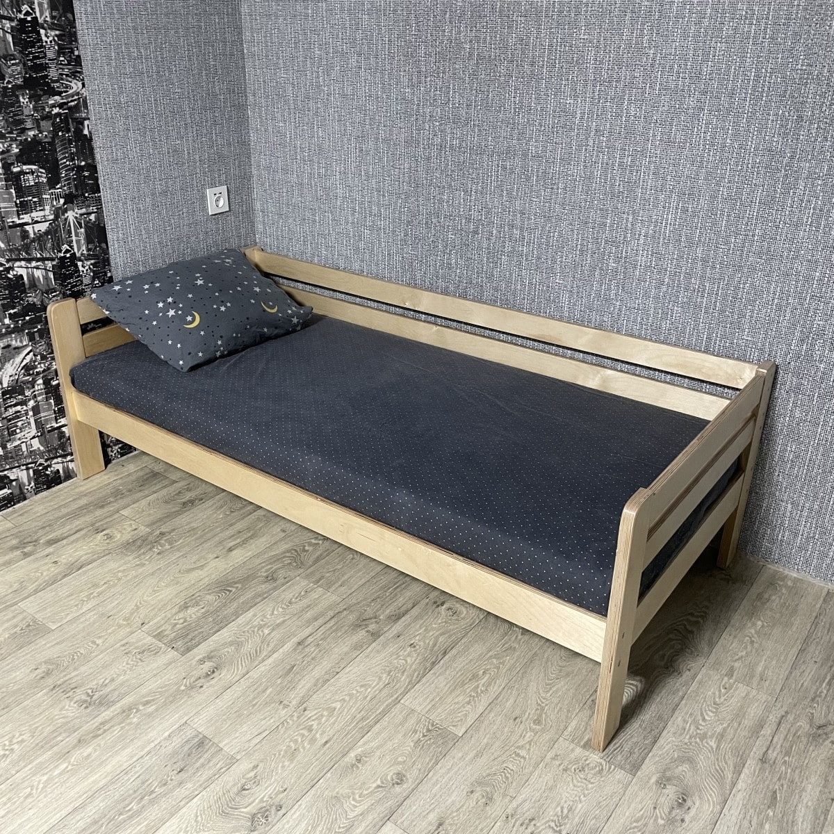 Кровать Ecodrev Классик без бортика и ящиков (белая) - фото 1 - id-p168235242