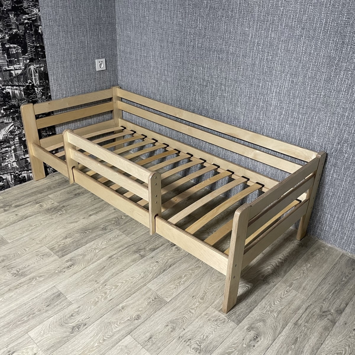 Кровать Ecodrev Классик с бортиком без ящиков (лак) - фото 7 - id-p168235249