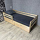 Кровать Ecodrev Классик с бортиком и ящиками (лак), фото 3