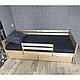 Кровать Ecodrev Классик с бортиком и ящиками (лак), фото 2