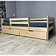 Кровать Ecodrev Классик с бортиком и ящиками (лак), фото 5