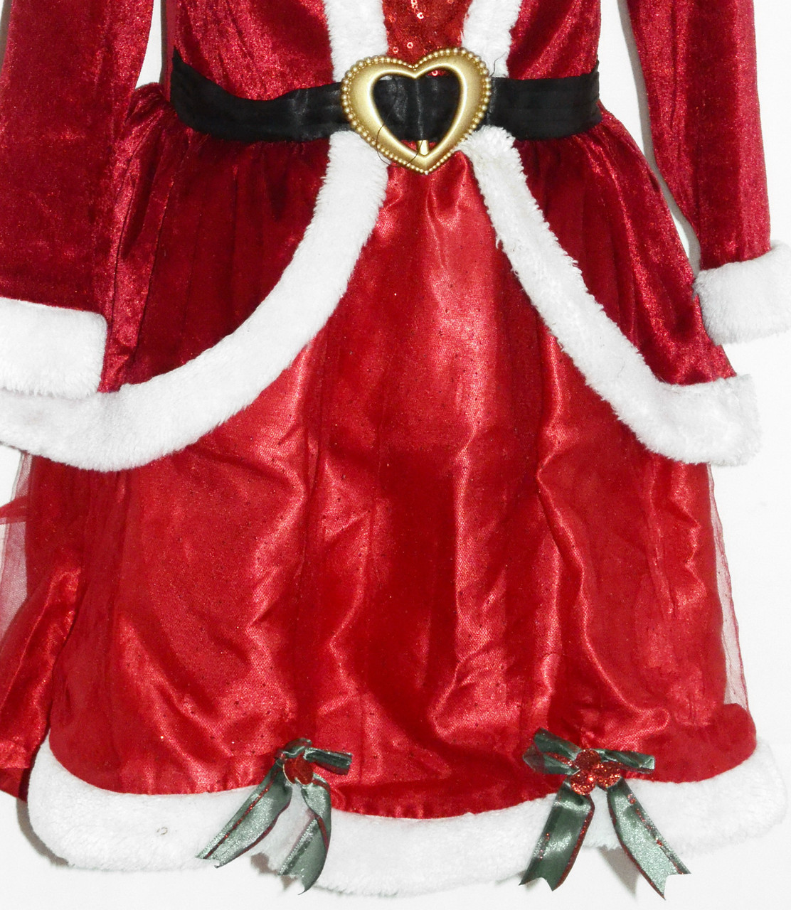 Платье карнавальное новогоднее на 5-6 лет с обручем на голову - фото 4 - id-p168238756