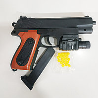Пистолет детский пневматический с лазерным прицелом / Vigor / Airsoft Gun / На пульках