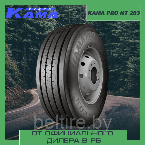 Шины грузовые ЦМК рулевые 385/55 R22,5 КАМА PRO NT 203