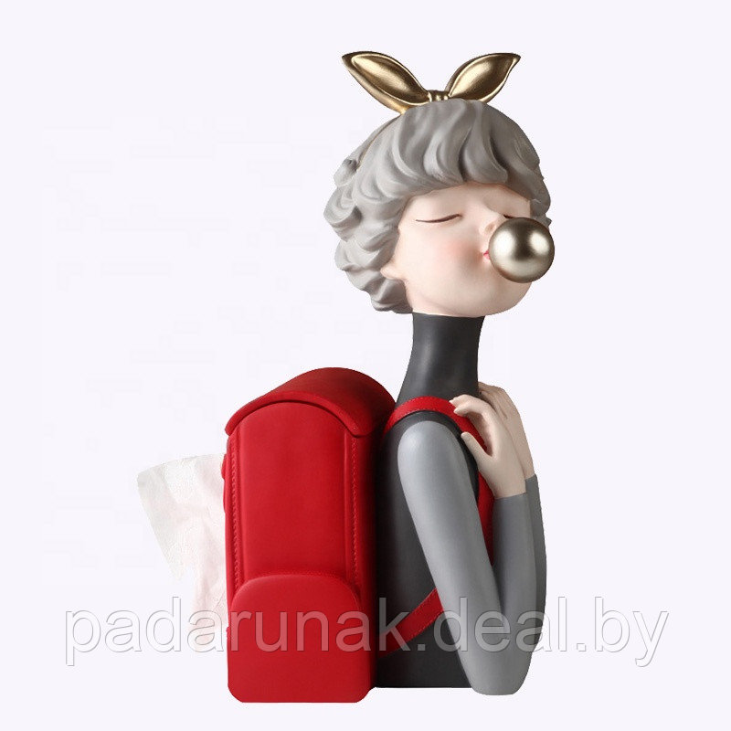 Девушка с рюкзаком, статуэтка - органайзер - фото 5 - id-p168248336
