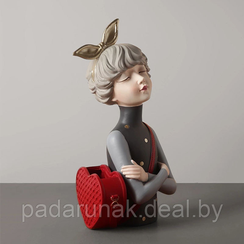 Девушка с сумочкой, статуэтка - органайзер - фото 1 - id-p168248610