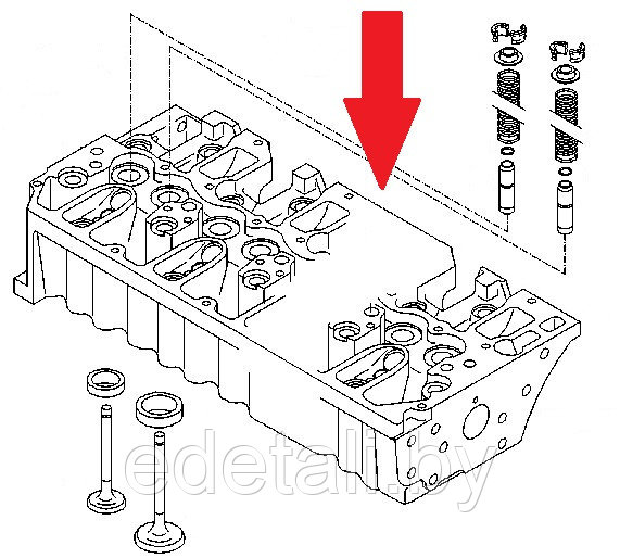 20412326 Головка блока цилиндров - фото 2 - id-p168249012