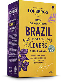 Кофе молотый Lofbergs Brazil Single Origin 450 гр