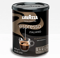 Кофе LAVAZZA Espresso 100% Арабика 250 г молотый (жесть)