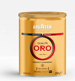 Кофе LAVAZZA Qualita Oro 100% Арабика 250 г молотый (жесть)