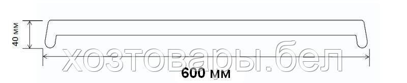 Накладка на подоконник 60см М < 85° (белая) Реас AERO - фото 2 - id-p134745248