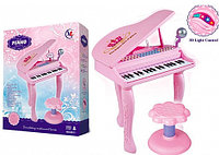 Детское пианино Синтезатор со стульчиком и микрофоном , арт. 6615B