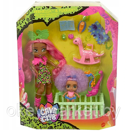 Игровой набор Няня с двумя куклами Mattel Cave Club GNL92, фото 2