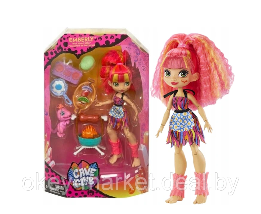 Игровой набор с куклой Эмберли и барбекю Mattel Cave Club GNL96 - фото 3 - id-p168286189