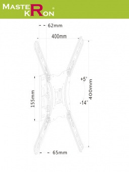 Кронштейн MasterKRON PLA27-440 - фото 2 - id-p168288124