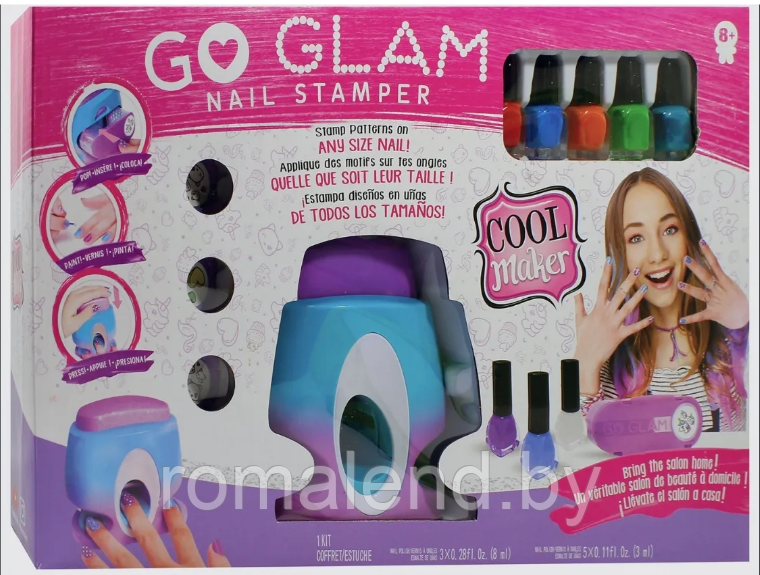 Go Glam Маникюрный набор для девочек с принтером для ногтей - фото 7 - id-p168288909