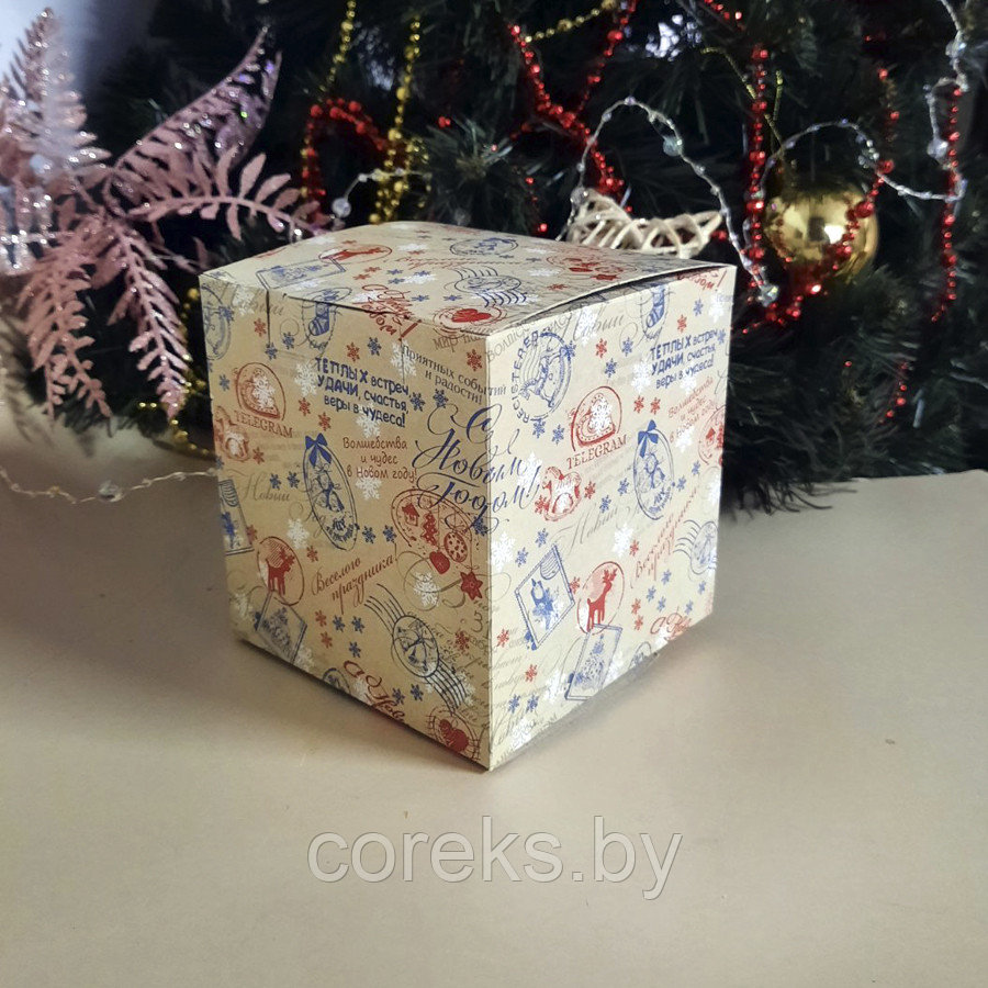 Новогодняя подарочная коробка для кружки №8 - фото 1 - id-p168289280