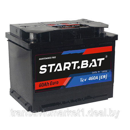 6СТ START.BAT 12V60 А/ч R+ Евро - фото 1 - id-p168290207