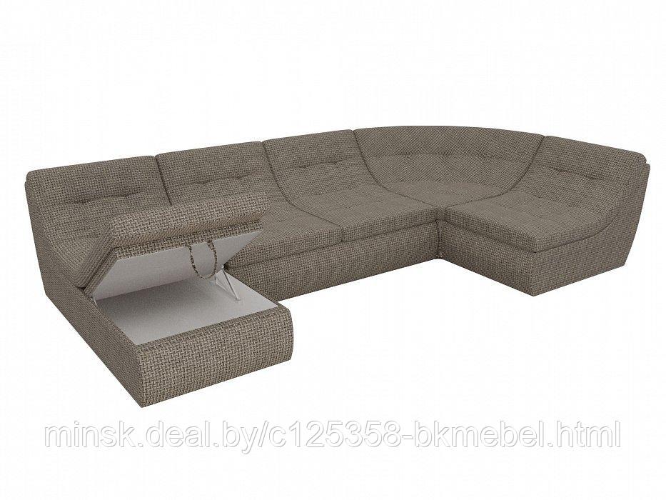П-образный модульный диван Холидей Корфу Коричневый - ЛигаДиванов - фото 6 - id-p118973149