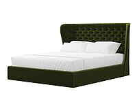 Интерьерная кровать Далия Микровельвет Зеленый - ЛигаДиванов