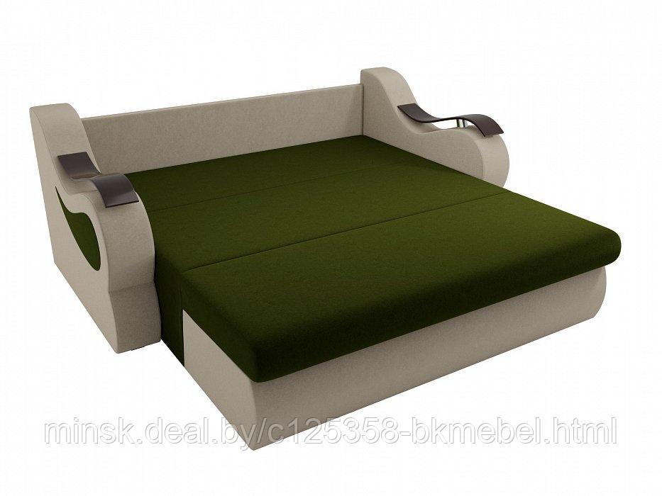 Прямой диван Меркурий Микровельвет зеленый \бежевый - фото 5 - id-p118974993