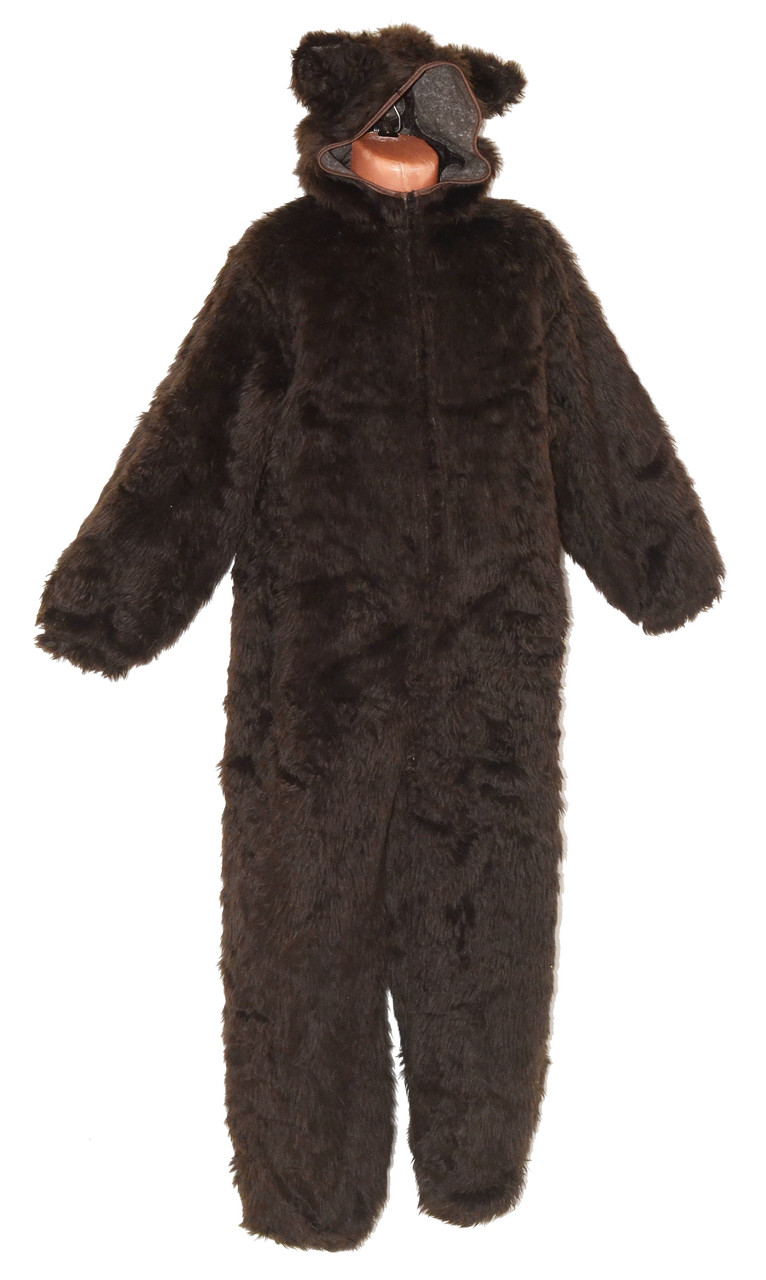 Костюм кигуруми карнавальный "Медвежонок" на 6-8 лет мохнатый - фото 1 - id-p168290395
