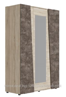 Шкаф 3 Створчатый санремо 1350 м. ШК-008 - МК-стиль