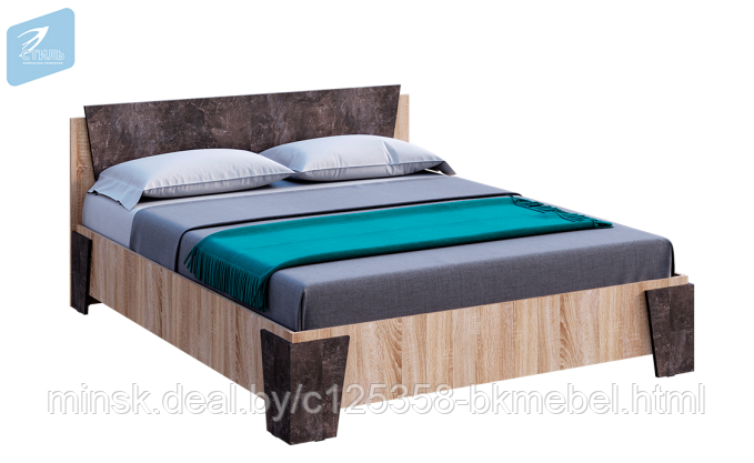Кровать двухспальная санремо 1,6 м. КР-001 - МК-стиль