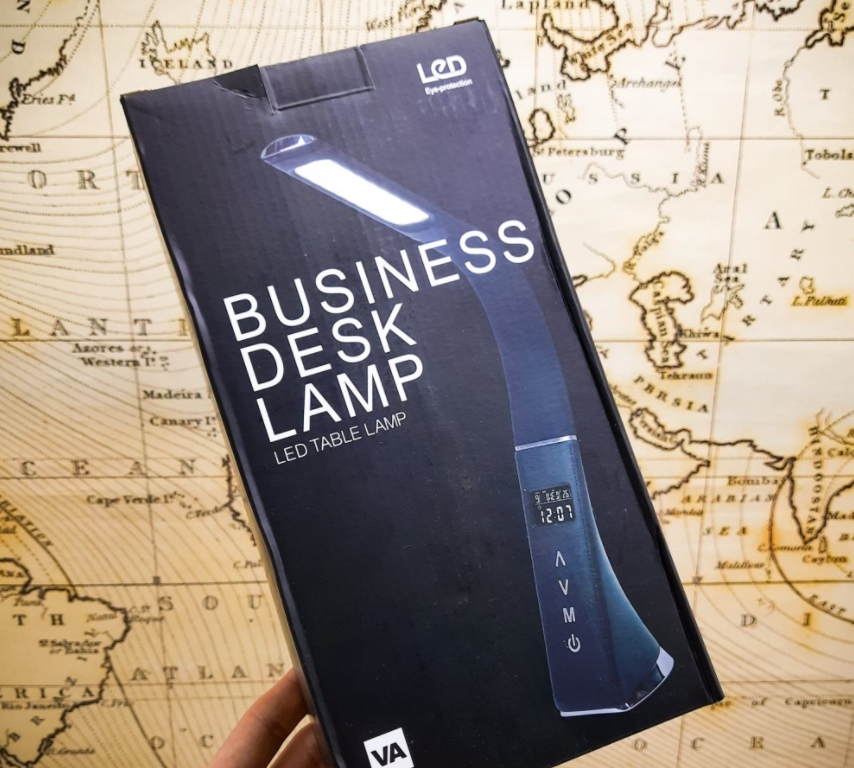 Настольная Бизнес Лампа с LCD-дисплеем Business Desk lamp Led (календарь, часы, будильник, термометр, 3 режима - фото 4 - id-p168293888