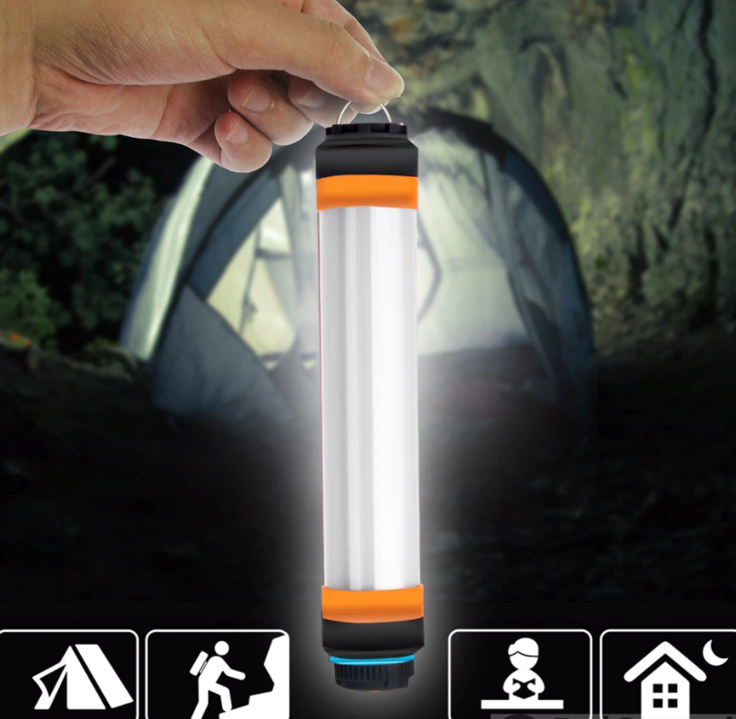 Универсальный походный водонепроницаемый перезаряжаемый USB светильник Rechargeable waterproof lamp модель t-3 - фото 1 - id-p168293970