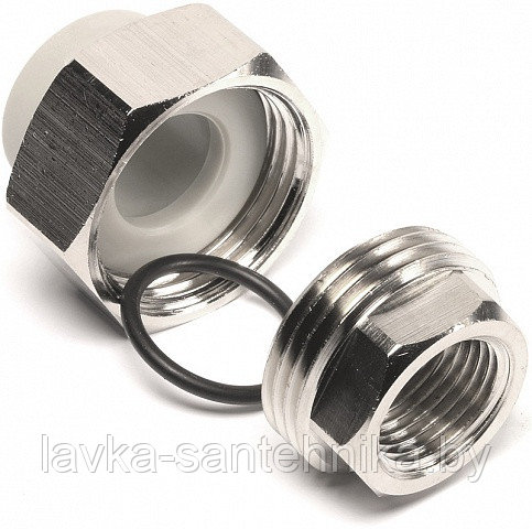 Соединение разборное (американка) с муфтой внутреннее (ø20x1/2") Wavin Ekoplastik, цвет: серый