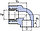 Угол полипропиленовый с внутренней резьбой (ø20x3/4", 90°) Wavin Ekoplastik, цвет: серый, фото 2