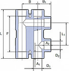 Узел распределительный полипропиленовый (ø25x20) Wavin Ekoplastik, цвет: серый, фото 2